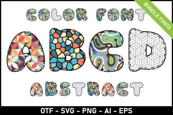 Abstract Bundle: A Playful Typeface for Engaging Designs