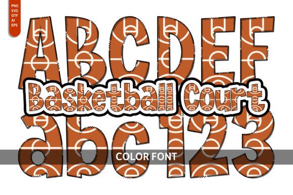Basketball Court: A Creative Font for Playful Designs