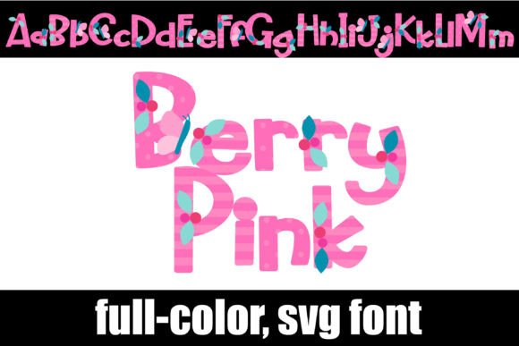 Berry Pink: A Playful Patterned Font for Vibrant Designs