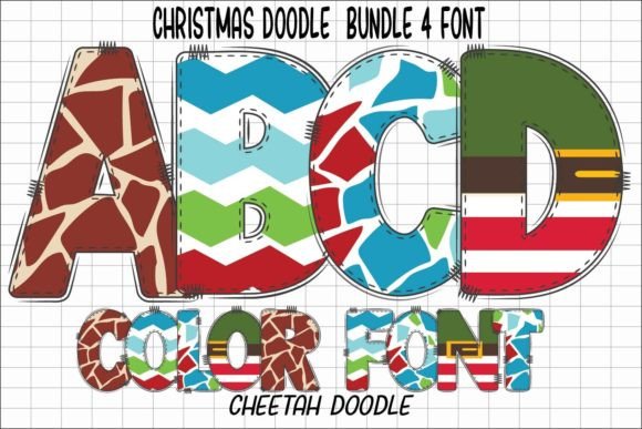 Christmas Doodle: A Festive Color Font for Your Projects