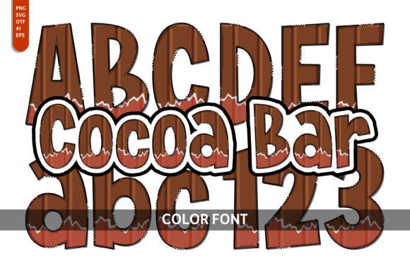 Cocoa Bar: A Color Font for Sweet, Modern Design