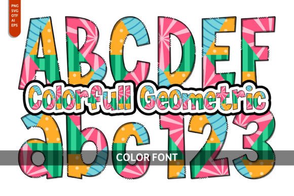 Colorfull Geometric: A Font That Feels Like a Party on the Page