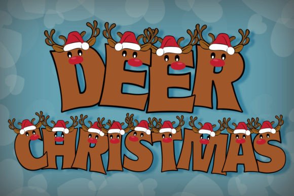 Deer Christmas: Elevating Your Designs with a Gorgeous Color Font