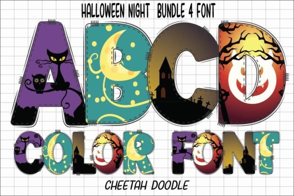 Halloween Night: A Set of Enchanted Font Styles for Your Projects