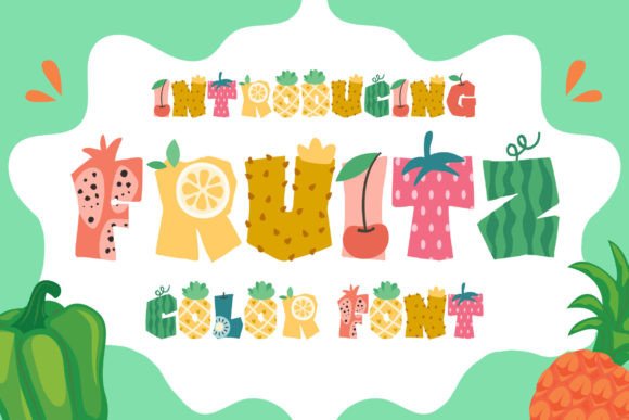 Infuse Playful Energy into Your Projects with Fruitz SVG Color Font