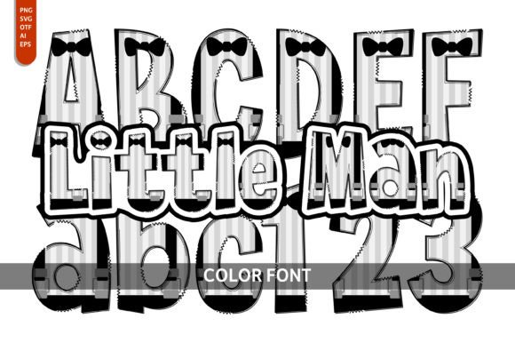 Little Man: A Color Font for Playful, Artistic Projects