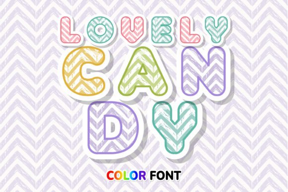 Lovely Candy: A Playful Zigzag Wrapper Font for Vibrant Design