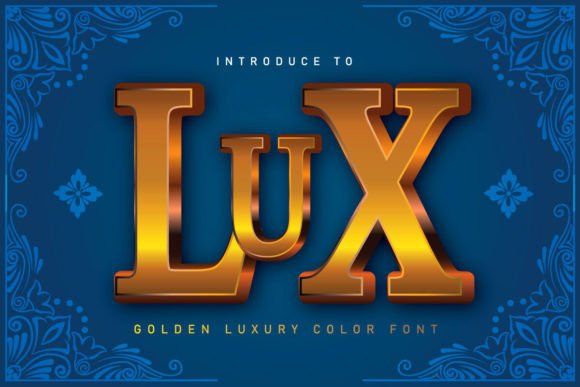 Lux: The Golden Contemporary Color Font for High-Impact Design