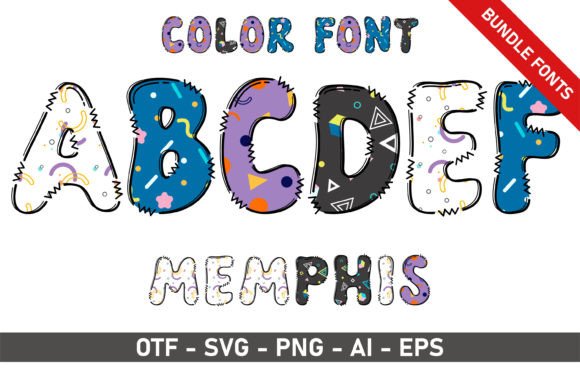 Memphis Bundle: A Playful Premium Font for Modern Creatives