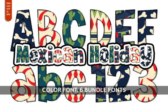 Mexican Holiday Collection: A Festive Typeface for Vibrant Design