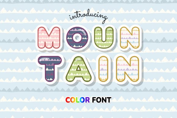 Mountain: The Zig Zag Display Font for Modern Design