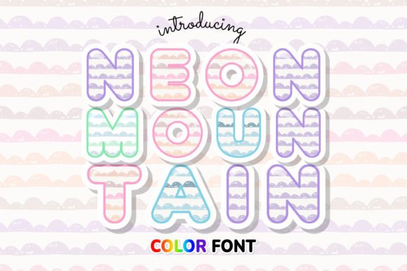 Neon Mountain: Bold Display Font for Modern Designs