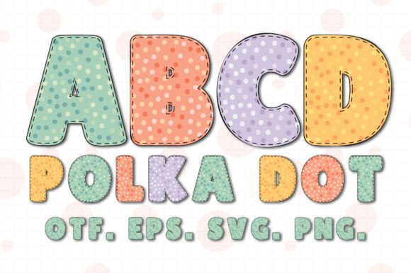 Polka Dot: A Playful Pastel Font for Creative Projects
