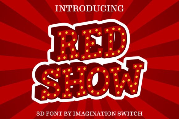 Red Show 3D: A Bold Typeface for Dynamic Visuals