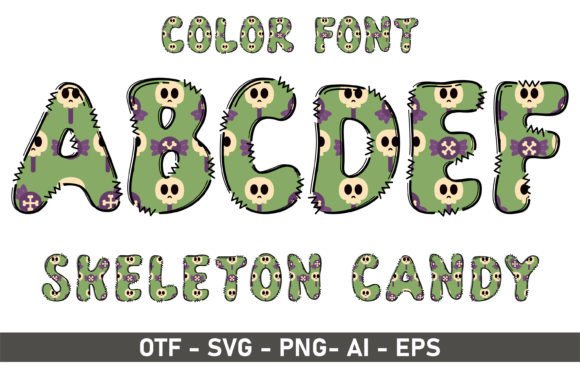 Skeleton Candy: A Font with Playful, Artistic Flair