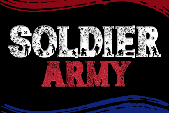 Soldier Army: The Bold Display Font for Patriotic and Grunge Designs