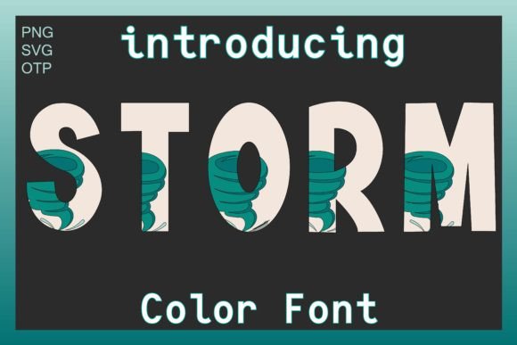Storm: The Bold, Colorful Display Font for Modern Design