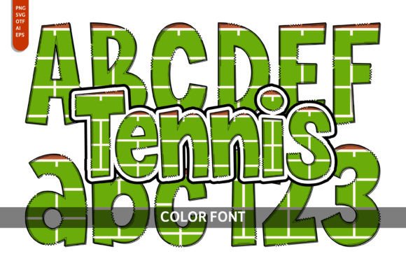Tennis: A Playful Color Font for Creative Projects